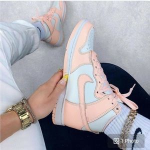 Nike SB Dunk High Sail Crimson Tint Sneaker Shoes